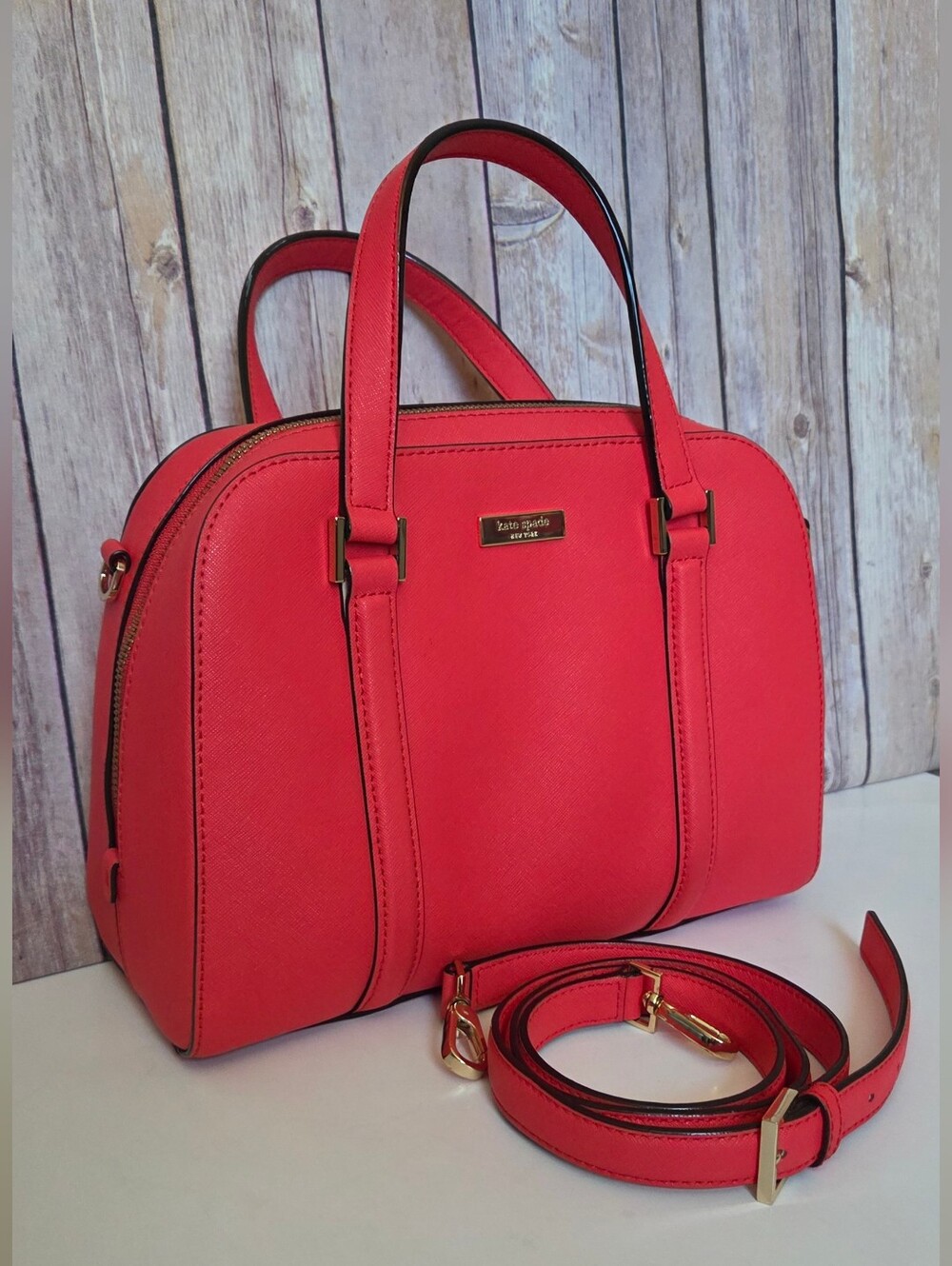 kate spade Cora leather satchel with detachable strap - Picture 3 of 16